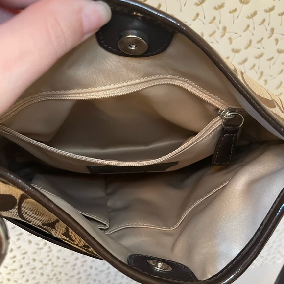 Coach - Vintage Signature Monogram Canvas Logo Crossbody Bag EXCELLENT Cond. - Picture 4 of 12